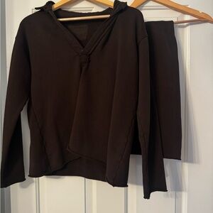 Frank & Eileen Dark Brown Cotton Lounge Set